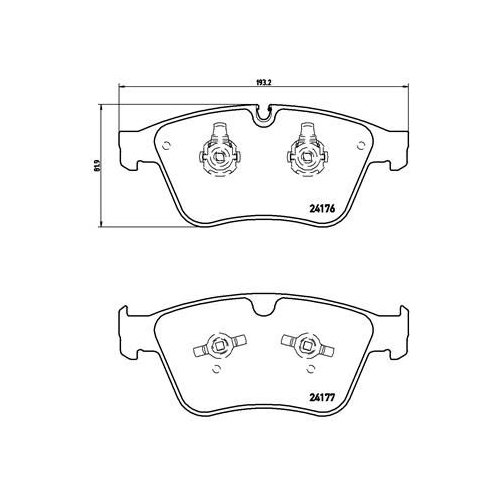 BREMBO Bremsbelagsatz, Scheibenbremse PRIME LINE