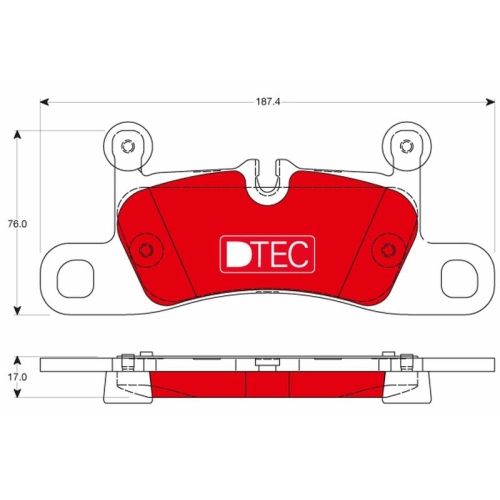 TRW Bremsbelagsatz, Scheibenbremse DTEC COTEC