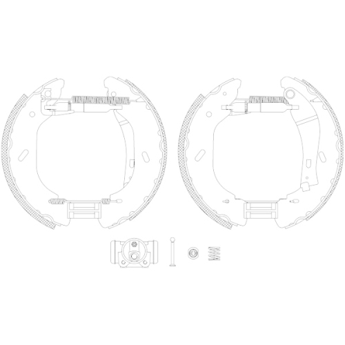 TEXTAR Bremsbackensatz Shoe Kit Pro