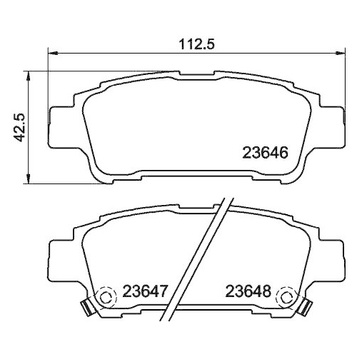 HELLA PAGID Bremsbelagsatz, Scheibenbremse