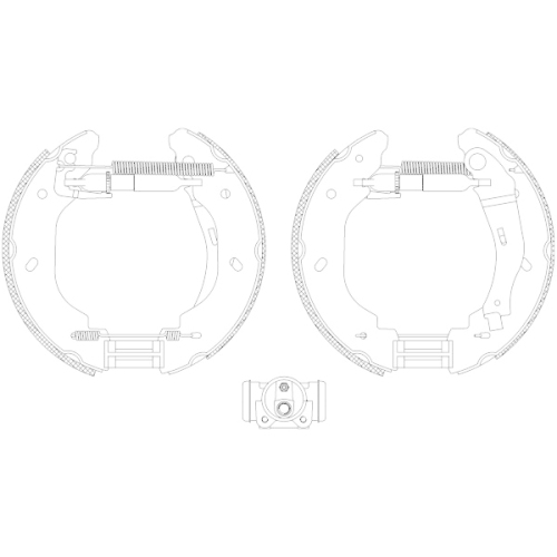 TEXTAR Bremsbackensatz Shoe Kit Pro