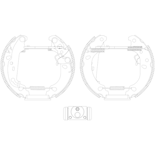 TEXTAR Bremsbackensatz Shoe Kit Pro