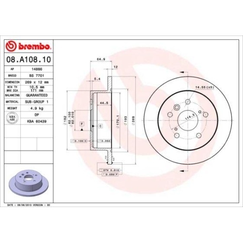 BREMBO Bremsscheibe PRIME LINE