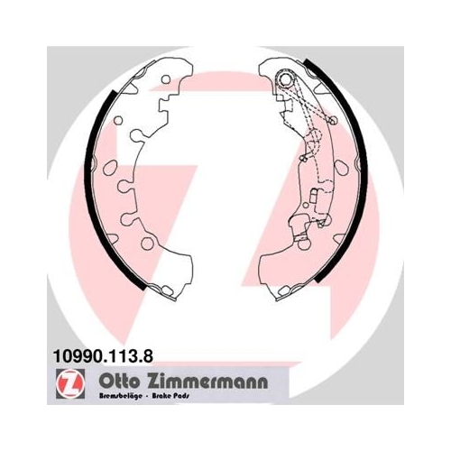 ZIMMERMANN Bremsbackensatz