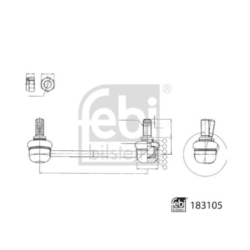 FEBI BILSTEIN Stange/Strebe, Stabilisator