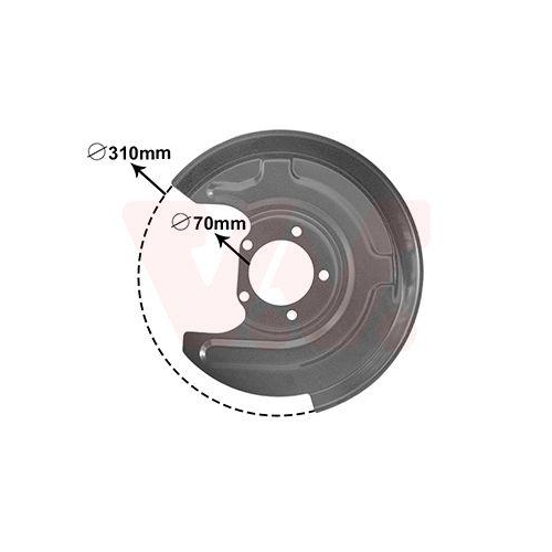 VAN WEZEL Spritzblech, Bremsscheibe