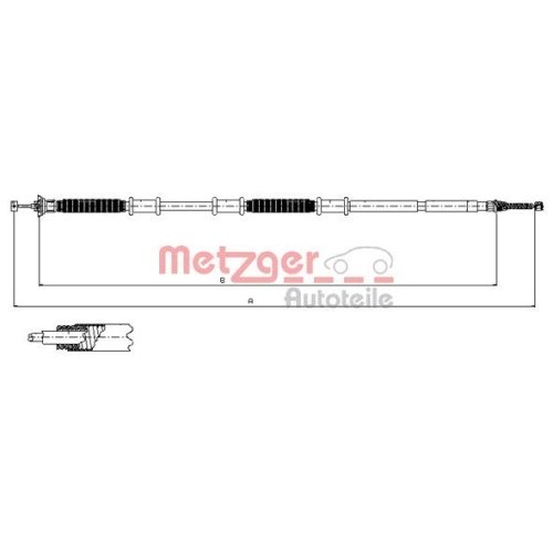 METZGER Seilzug, Feststellbremse