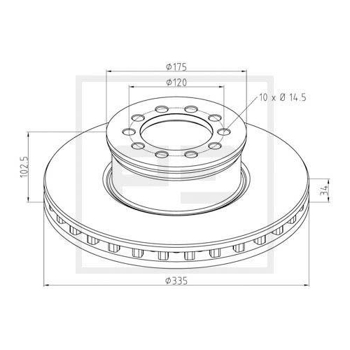 PE Automotive Bremsscheibe
