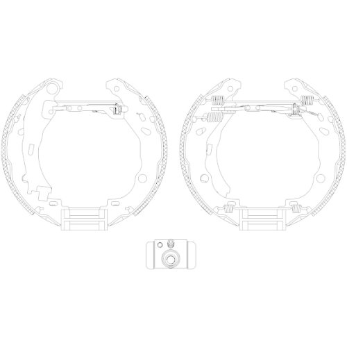 TEXTAR Bremsbackensatz Shoe Kit Pro