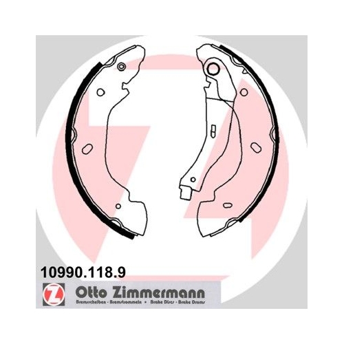 ZIMMERMANN Bremsbackensatz