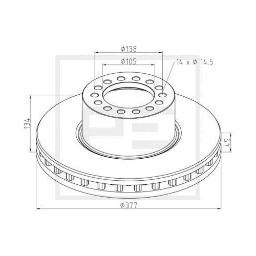 PE Automotive Bremsscheibe