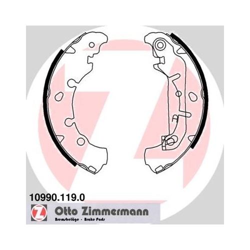 ZIMMERMANN Bremsbackensatz