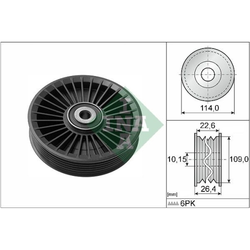 Schaeffler INA Umlenk-/Führungsrolle, Keilrippenriemen