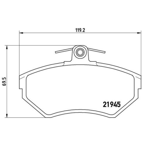 BREMBO Bremsbelagsatz, Scheibenbremse PRIME LINE