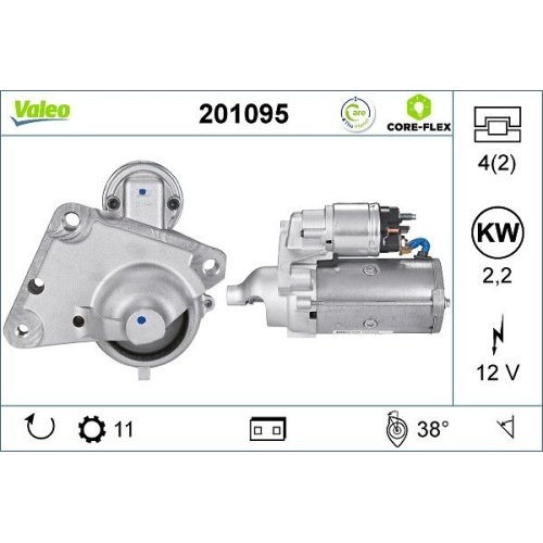 VALEO Starter VALEO CORE-FLEX