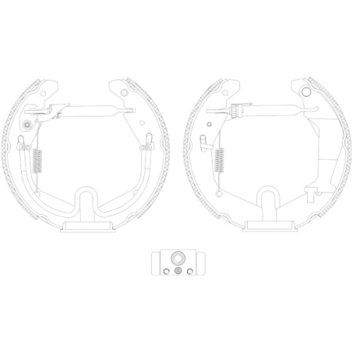 TEXTAR Bremsbackensatz Shoe Kit Pro