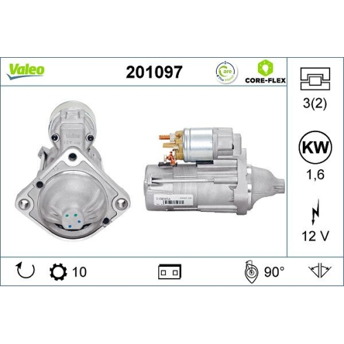 VALEO Starter VALEO CORE-FLEX