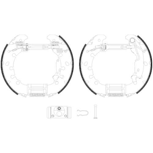 TEXTAR Bremsbackensatz Shoe Kit Pro