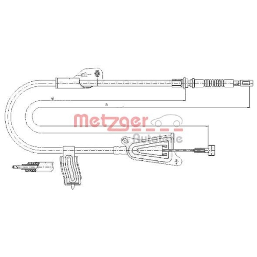 METZGER Seilzug, Feststellbremse