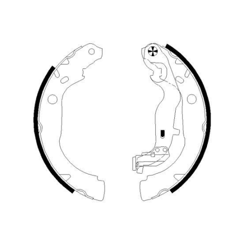 TEXTAR Bremsbackensatz