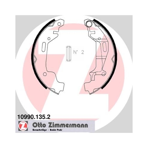 ZIMMERMANN Bremsbackensatz