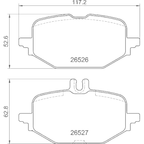 BREMBO Bremsbelagsatz, Scheibenbremse PRIME LINE