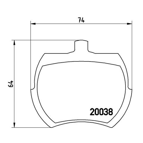 BREMBO Bremsbelagsatz, Scheibenbremse PRIME LINE