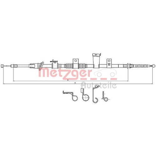 METZGER Seilzug, Feststellbremse