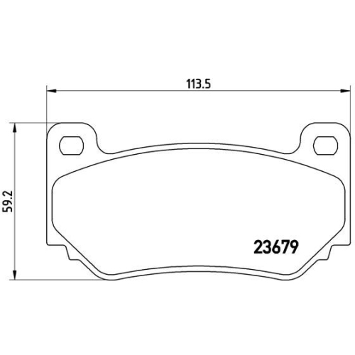 BREMBO Bremsbelagsatz, Scheibenbremse PRIME LINE