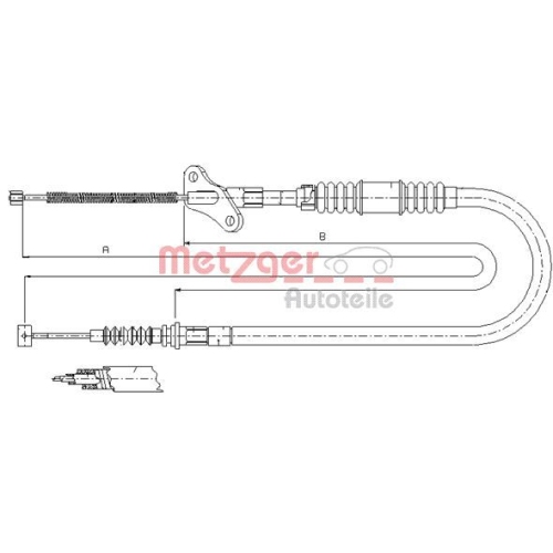 METZGER Seilzug, Feststellbremse