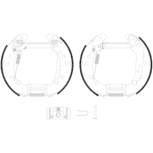 TEXTAR Bremsbackensatz Shoe Kit Pro