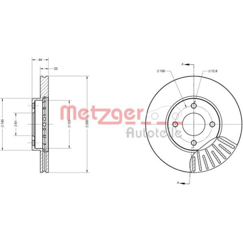 METZGER Bremsscheibe