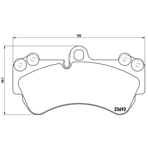 BREMBO Bremsbelagsatz, Scheibenbremse PRIME LINE