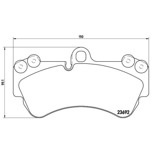 BREMBO Bremsbelagsatz, Scheibenbremse PRIME LINE