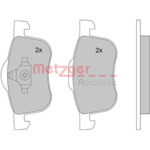 METZGER Bremsbelagsatz, Scheibenbremse