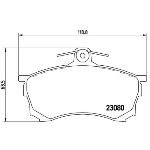 BREMBO Bremsbelagsatz, Scheibenbremse PRIME LINE