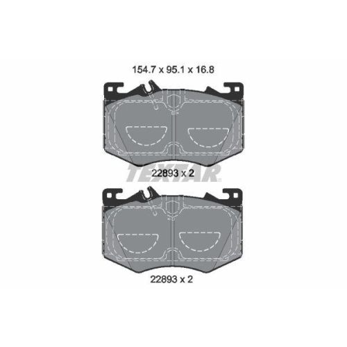 TEXTAR Bremsbelagsatz, Scheibenbremse