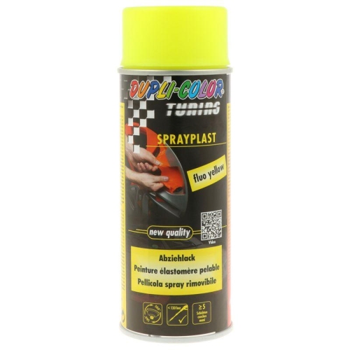DUPLI COLOR Lack SPRAYPLAST gelb fluo seidengl&auml;nzend 400 ml