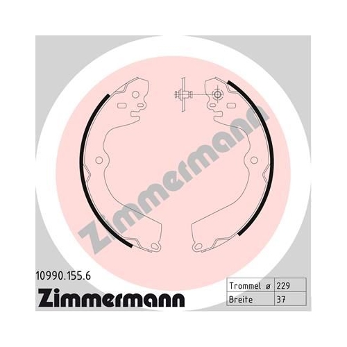 ZIMMERMANN Bremsbackensatz, Feststellbremse