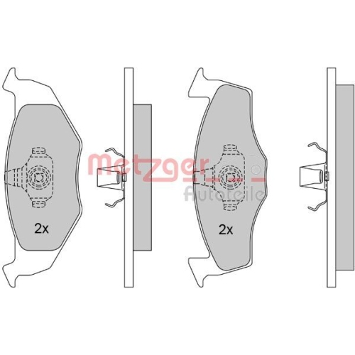 METZGER Bremsbelagsatz, Scheibenbremse