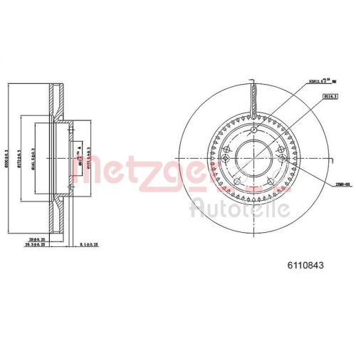 METZGER Bremsscheibe