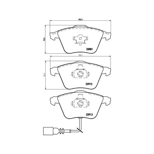 BREMBO Bremsbelagsatz, Scheibenbremse PRIME LINE