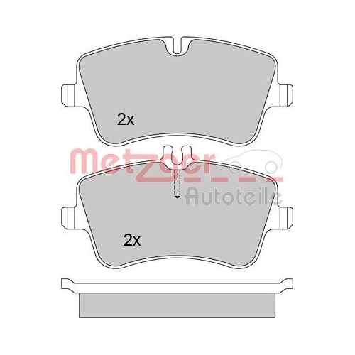 METZGER Bremsbelagsatz, Scheibenbremse