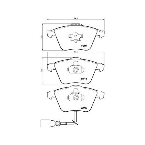 BREMBO Bremsbelagsatz, Scheibenbremse PRIME LINE