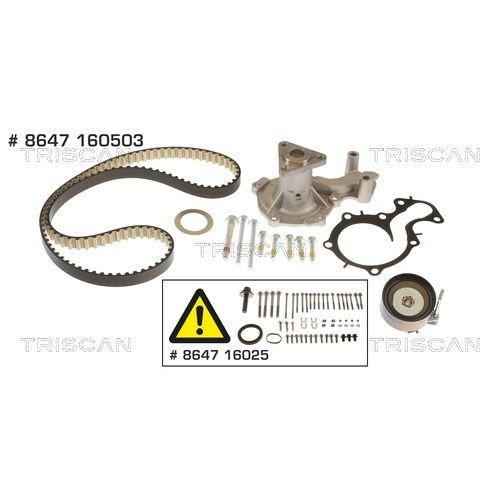 TRISCAN Wasserpumpe + Zahnriemensatz