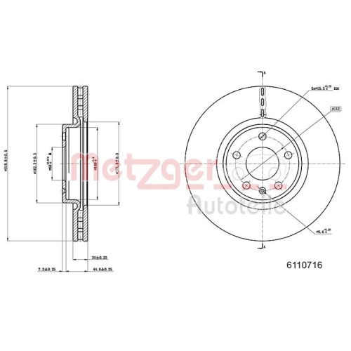 METZGER Bremsscheibe GREENPARTS