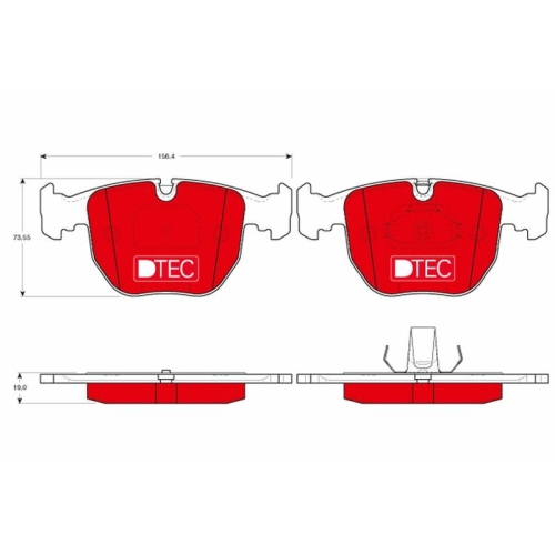 TRW Bremsbelagsatz, Scheibenbremse DTEC COTEC