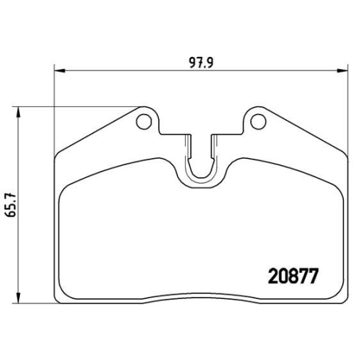 BREMBO Bremsbelagsatz, Scheibenbremse PRIME LINE