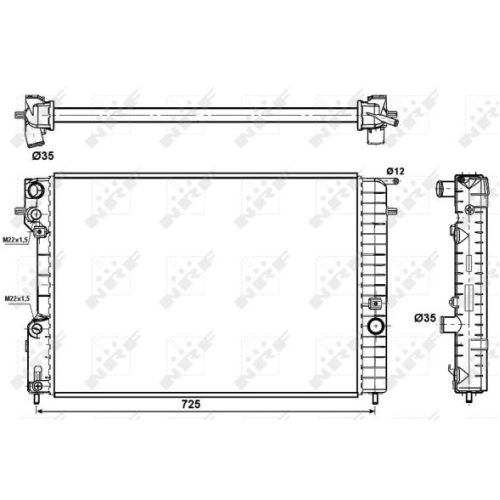 NRF Kühler, Motorkühlung EASY FIT