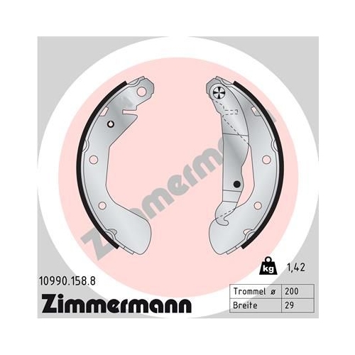 ZIMMERMANN Bremsbackensatz